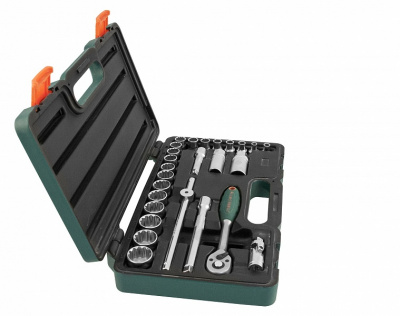 Набор головок торцевых Super Tech 3/8 DR, с аксессуарами, 26 предметов Jonnesway S68H3126S