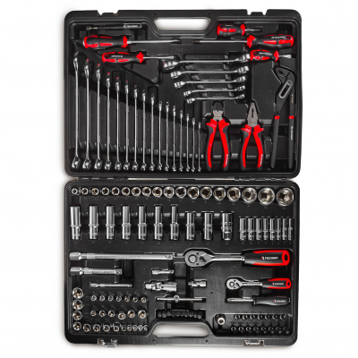 Набор ручных инструментов  1/2", 1/4" 128 предметов TECHNIC  RUNTEC