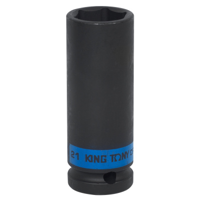 Головка торцевая ударная глубокая шестигранная 1/2", 21 мм 443521M King Tony