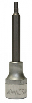 Торцевая головка 1/2 DR с шестигранной вставкой Hex 5 мм, L-100 мм Jonnesway S09H4305