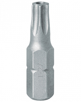 Вставка (бита) торцевая 1/4", TORX, T27, L = 25, с отверстием KING TONY 102527U